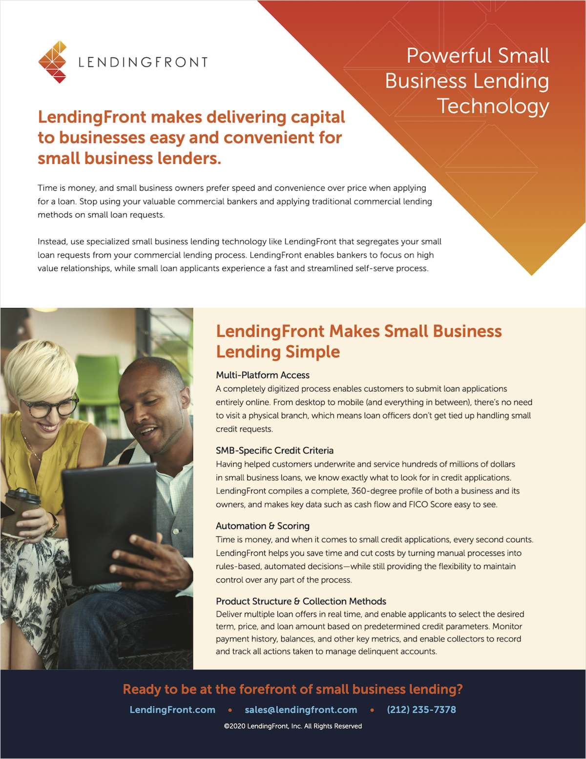 Your Guide to LendingFront: Powerful Small Business Lending Technology