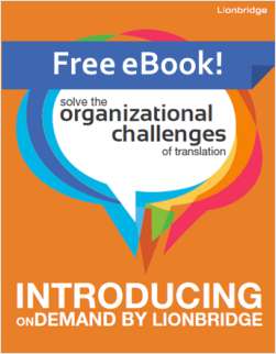 Solve the Organizational Challenges of Translation