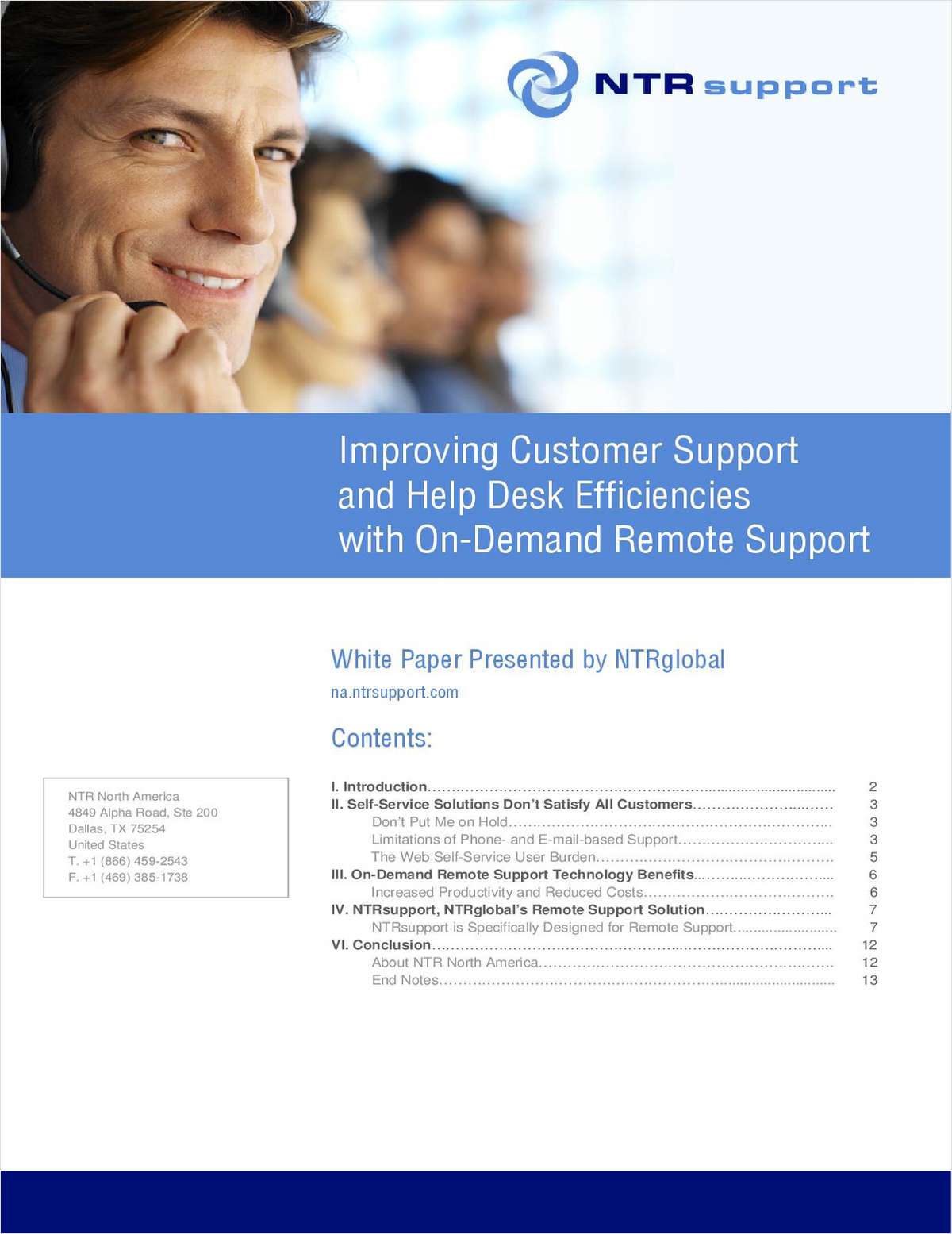 Improving Customer Support and Help Desk Efficiencies