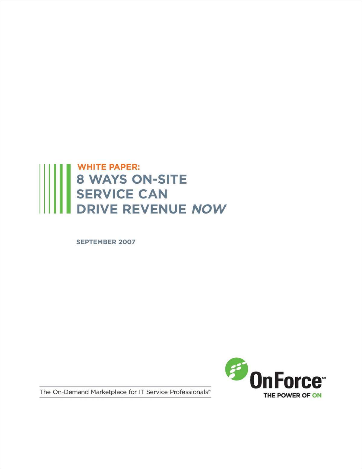 8 Ways On-Site Service Can Drive IT Solution Provider Revenue