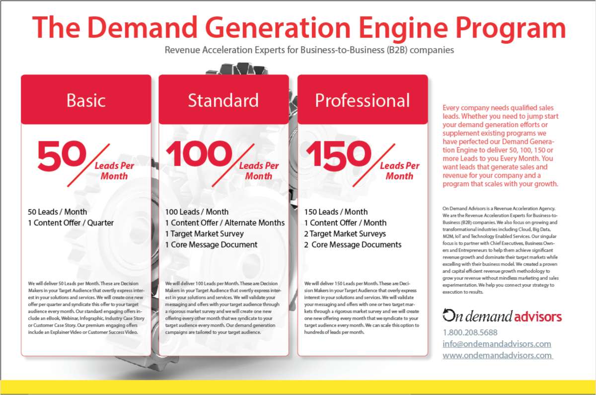 The Demand Generation Engine Program