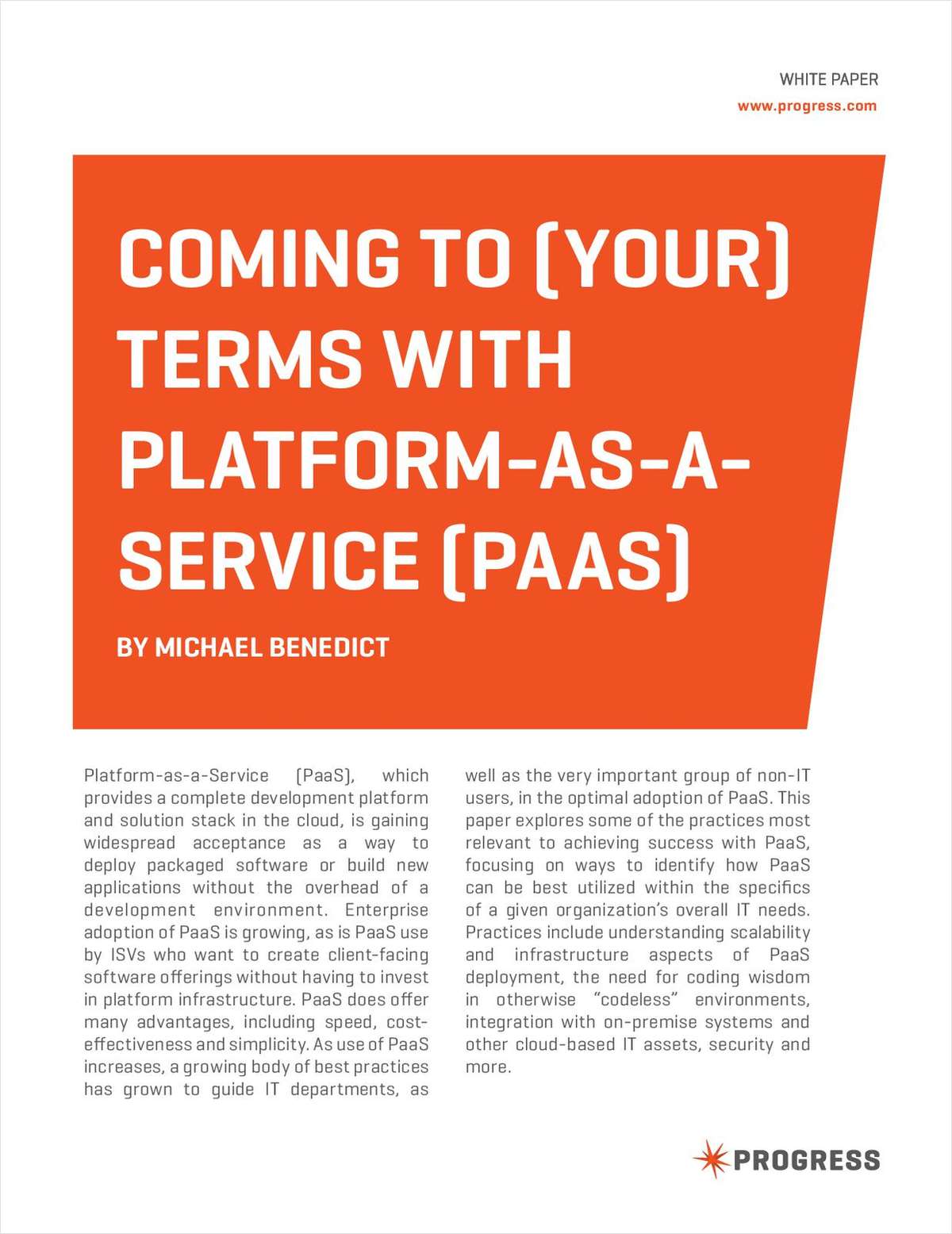 Coming to Terms with Platform as a Service