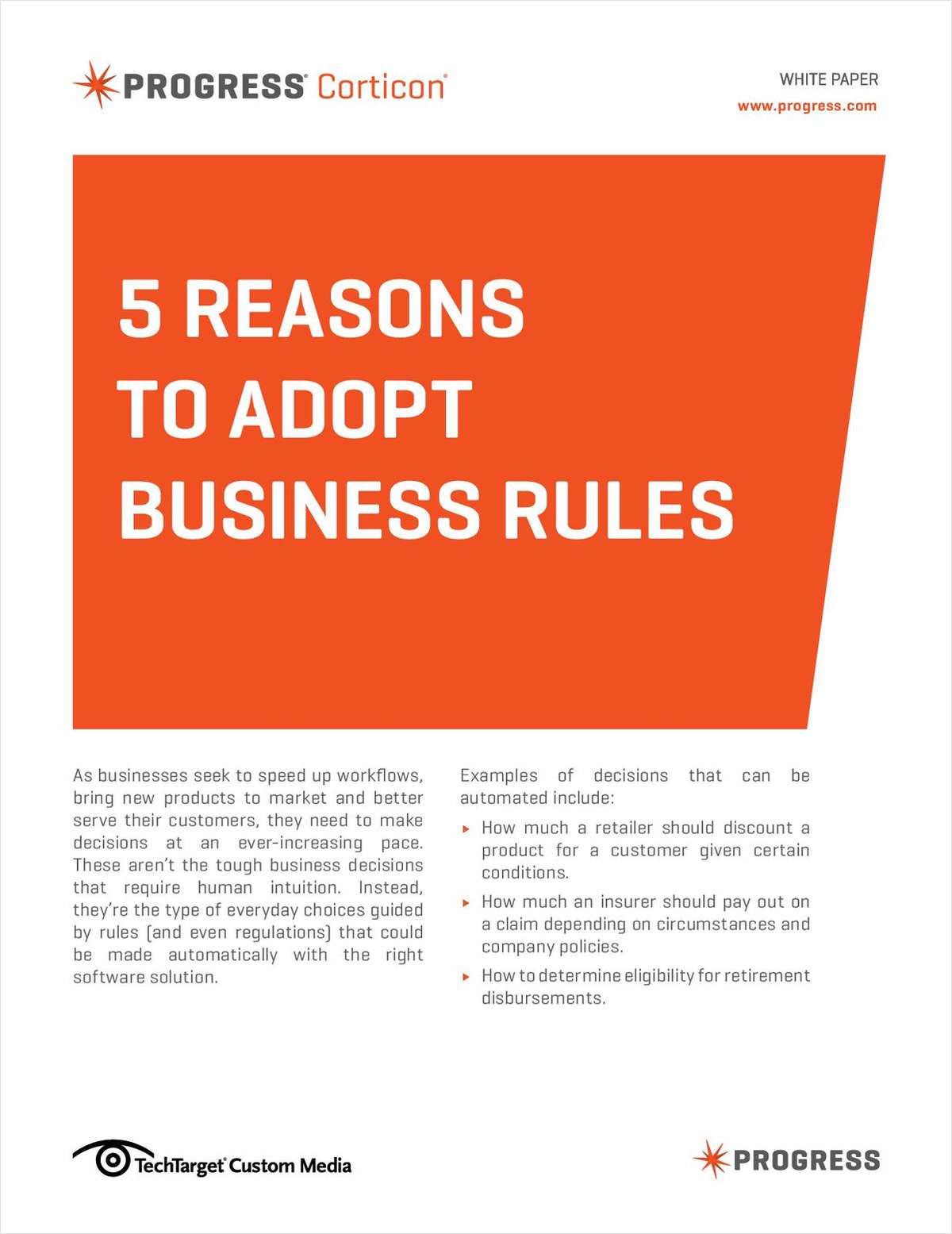 5 Reasons to Adopt Business Rules
