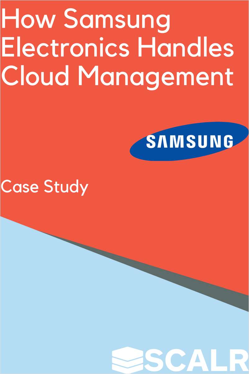 Learn How Samsung Electronics Accelerated Cloud Adoption with Scalr