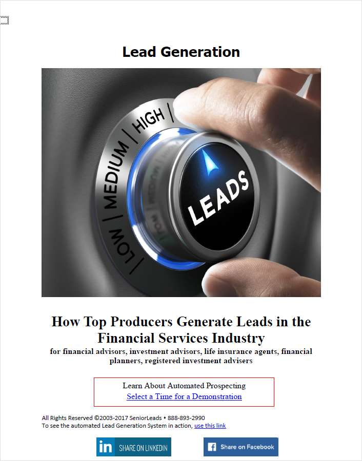 Five Ways That Top Producers Generate Leads