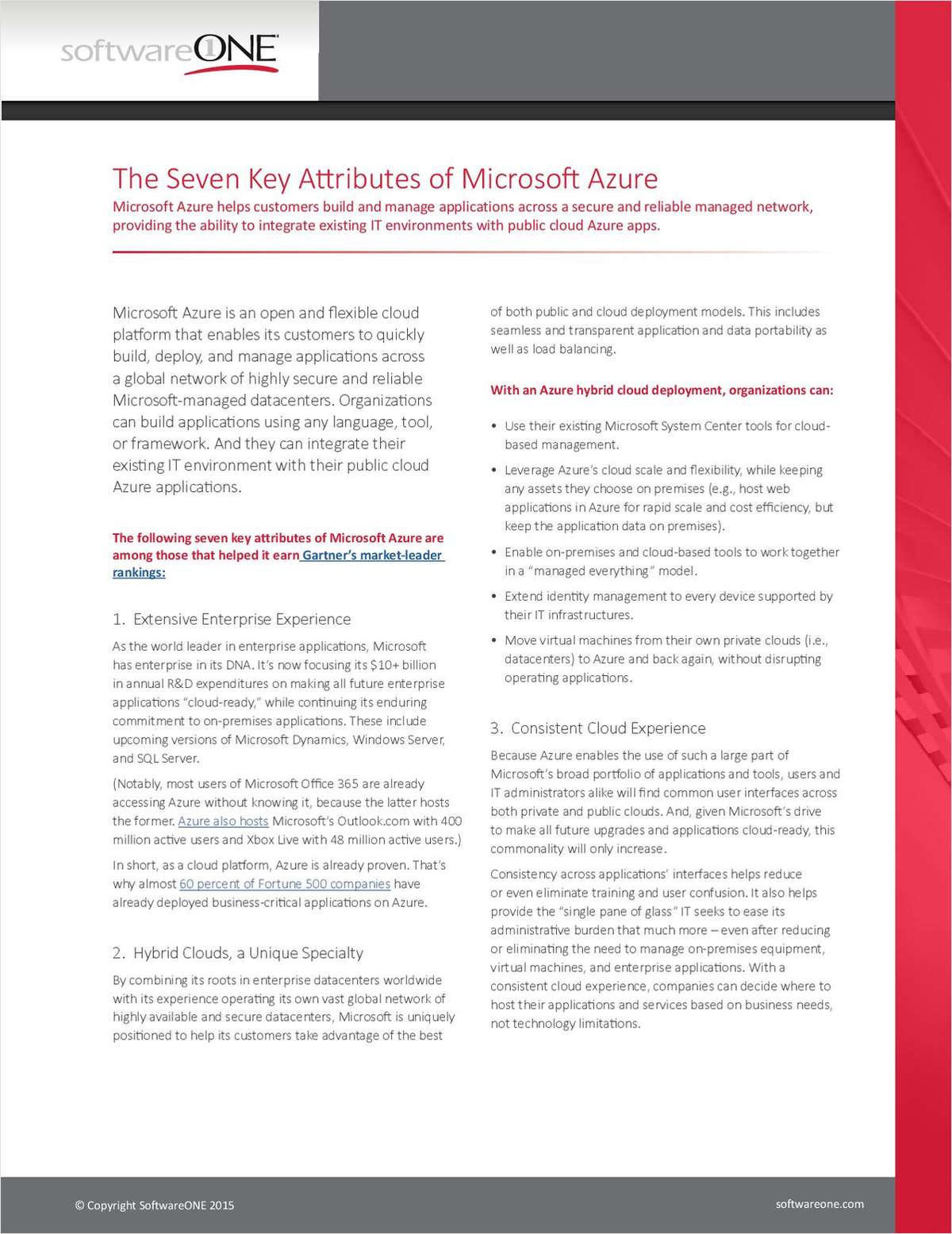The Seven Key Attributes of Microsoft Azure