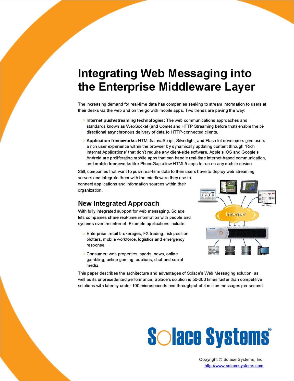 Integrating Web Messaging into the Enterprise Middleware Layer