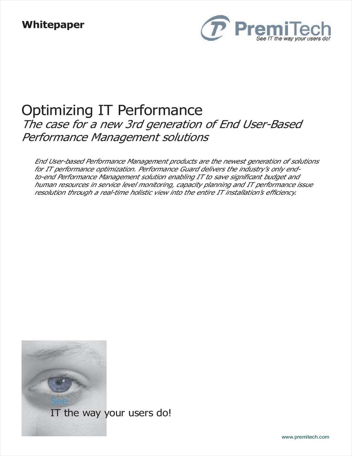 How to Optimize IT Performance with End User-Based Solutions