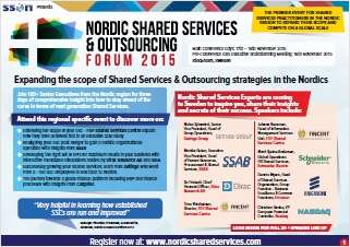 The Nordic Shared Services Centers evolution