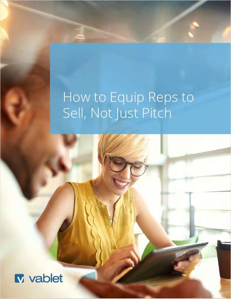 How to Equip Reps to Sell, Not Just Pitch