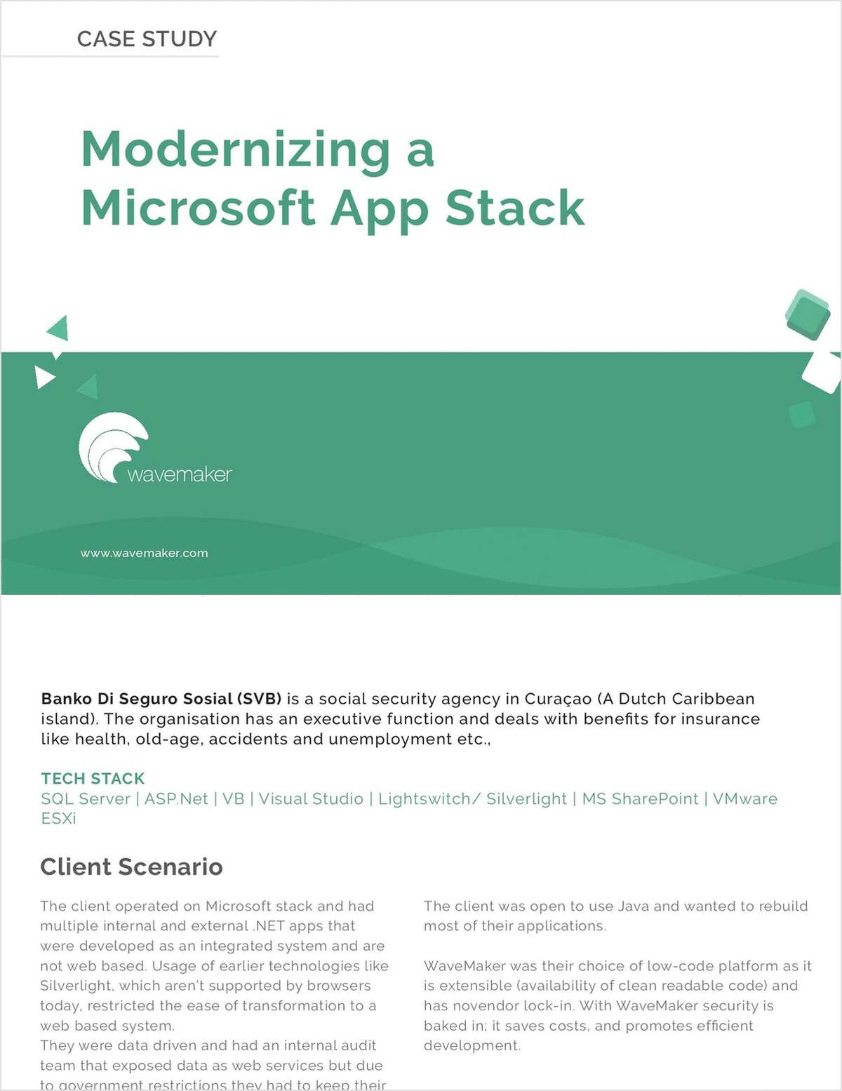Modernizing a Microsoft App Stack