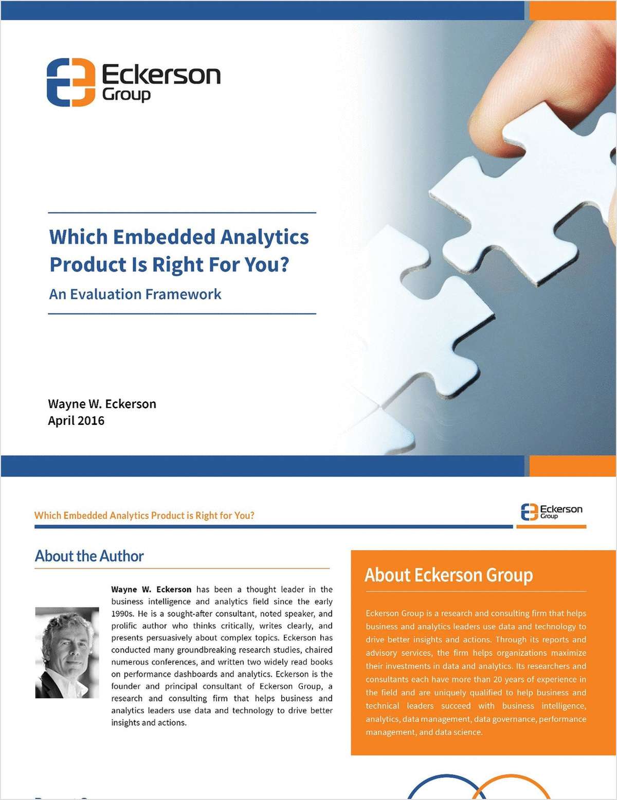 Eckerson Group Which Embedded Analytics Tool is Right For You