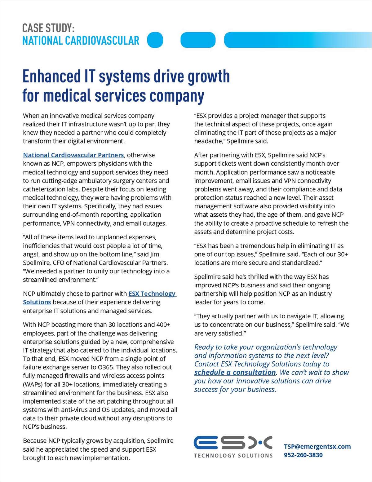 Enhanced IT Systems Drive Growth for Medical Services Company