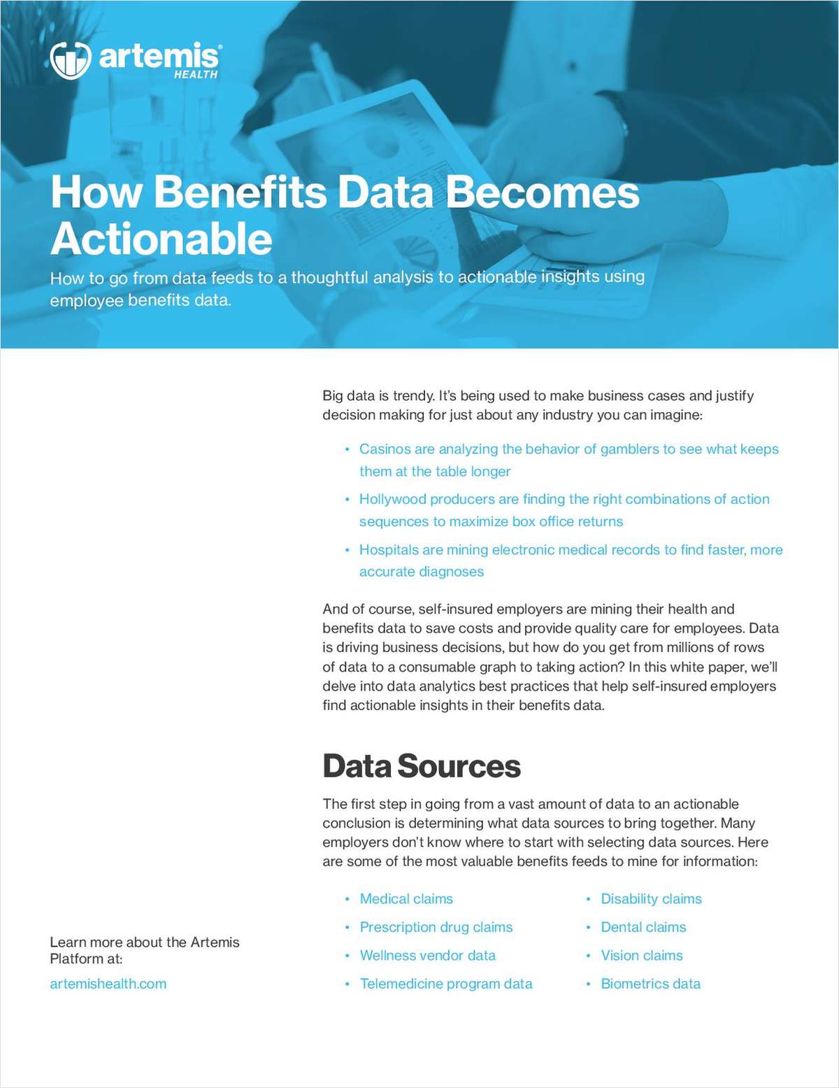 How Benefits Data Becomes Actionable