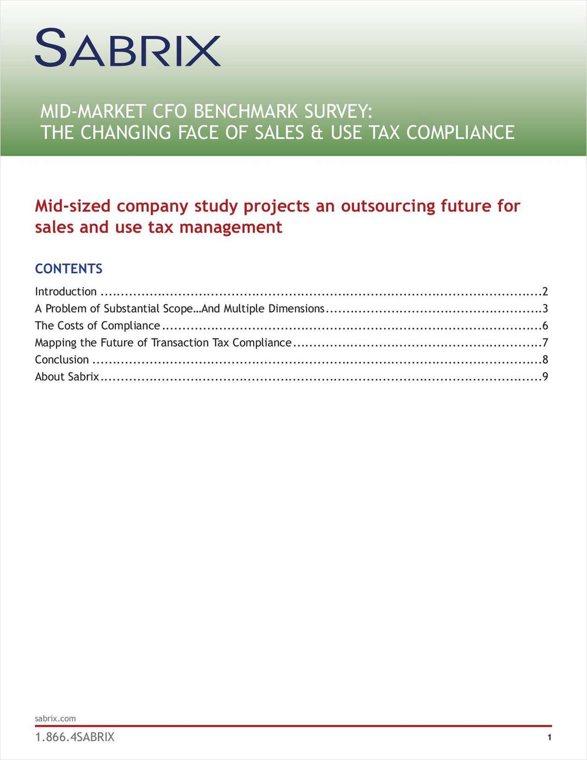 Managing Tax Compliance: A Mid-Market CFO Benchmark Study