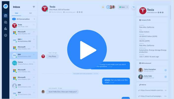 Video Tour of Insent's Chat Platform