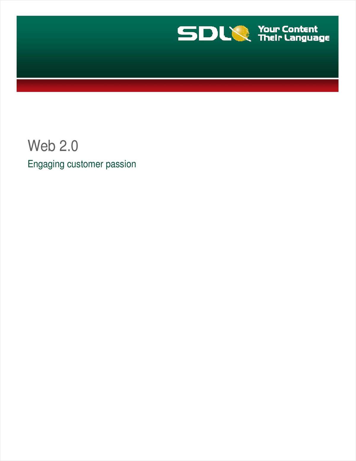 Web 2.0: Engaging Customer Passion