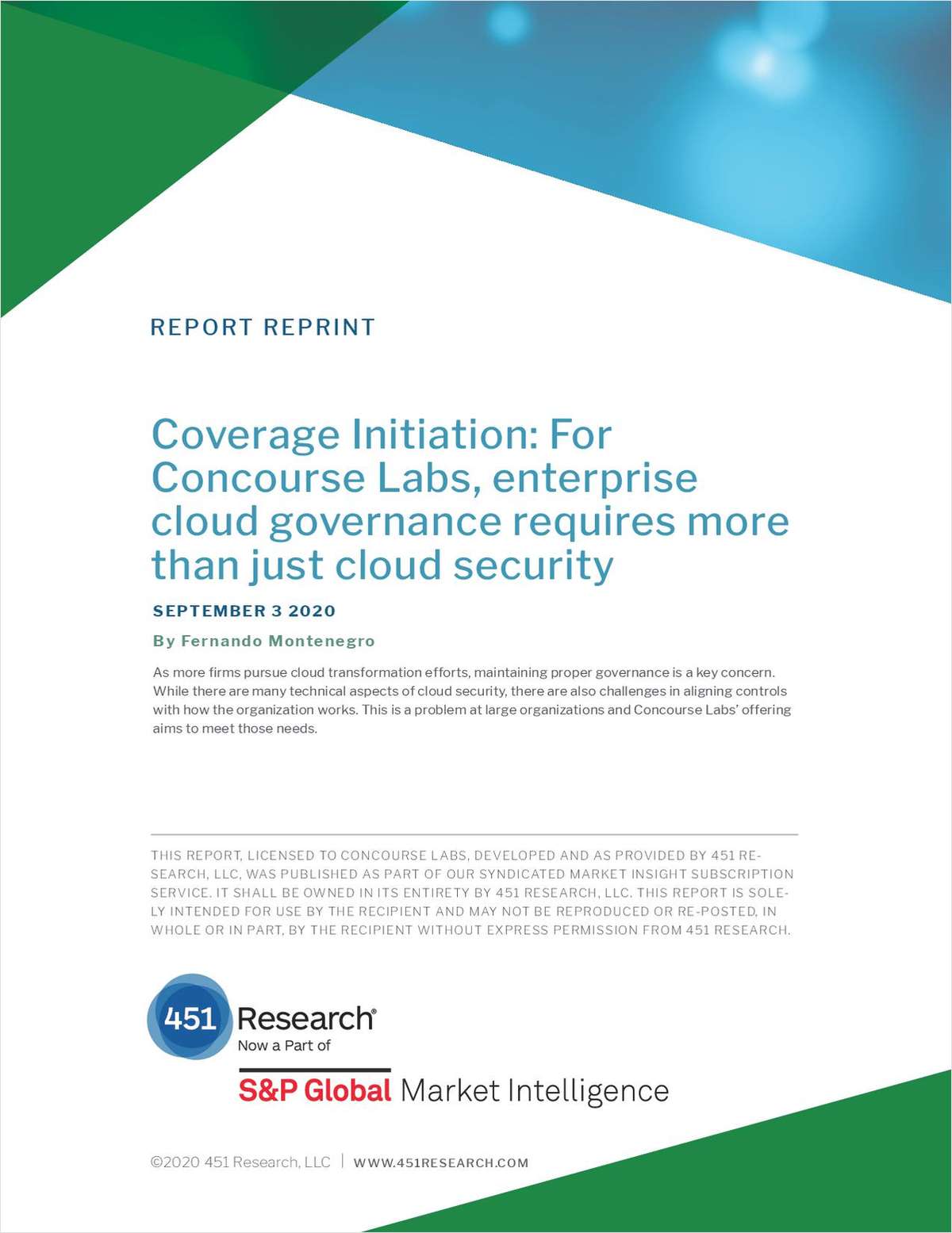 451 Research: Concourse Labs is Shaping the Cloud Governance Market