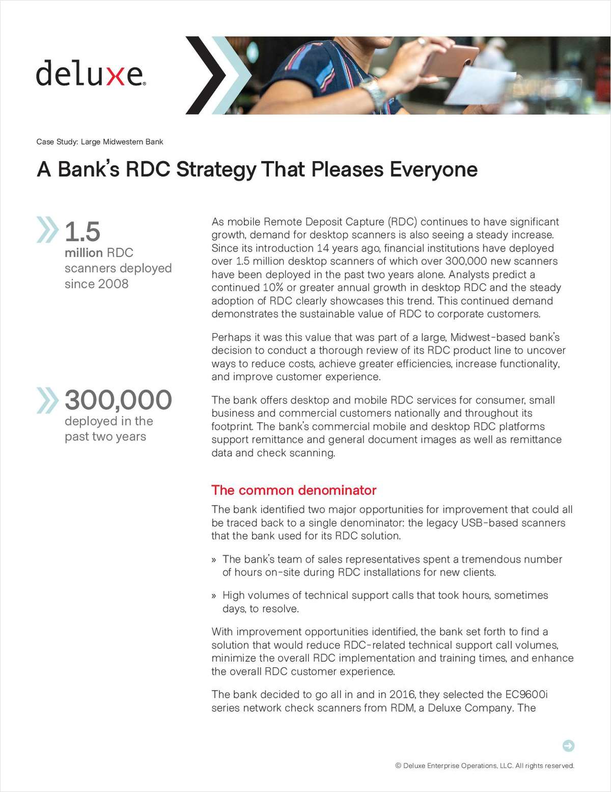 How to Make Everyone Happy: A Case Study of One Bank's RDC Transformation