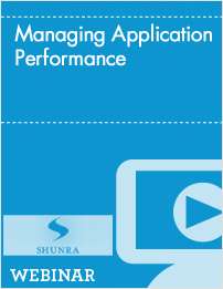 Managing Application Performance
