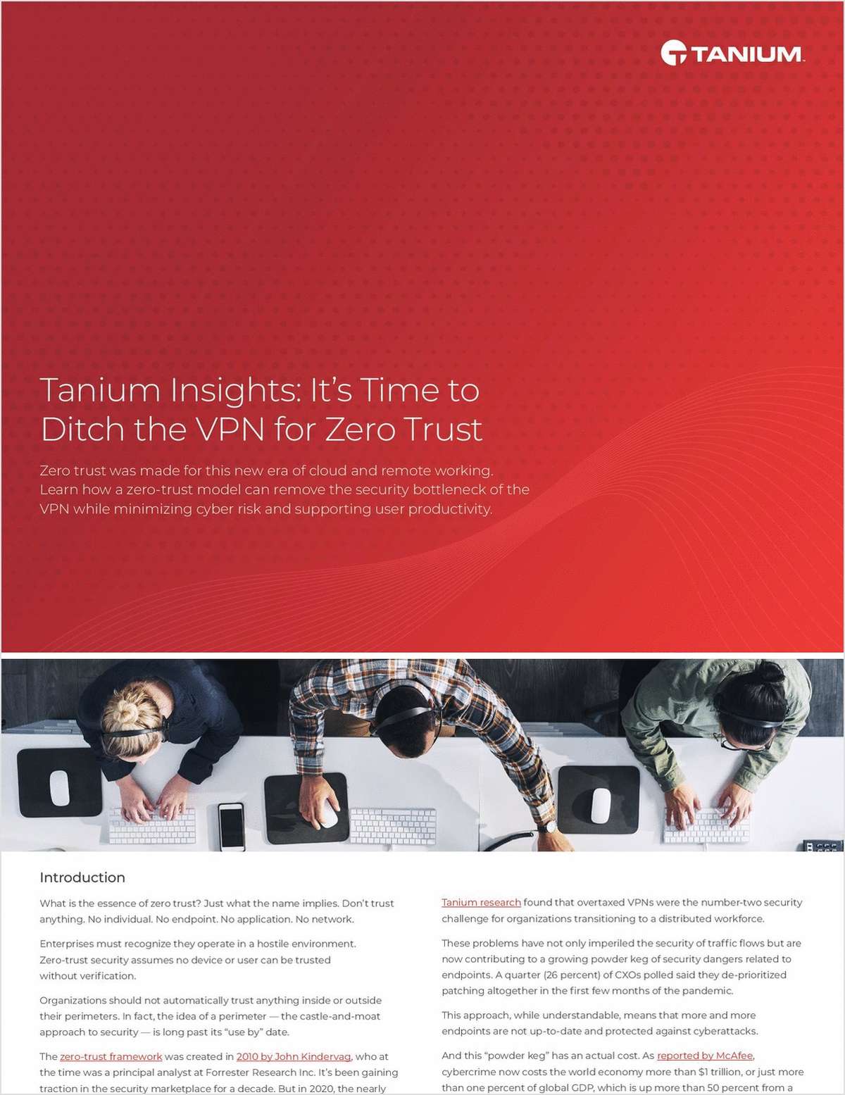 Tanium Insights: It's Time to Ditch the VPN for Zero Trust