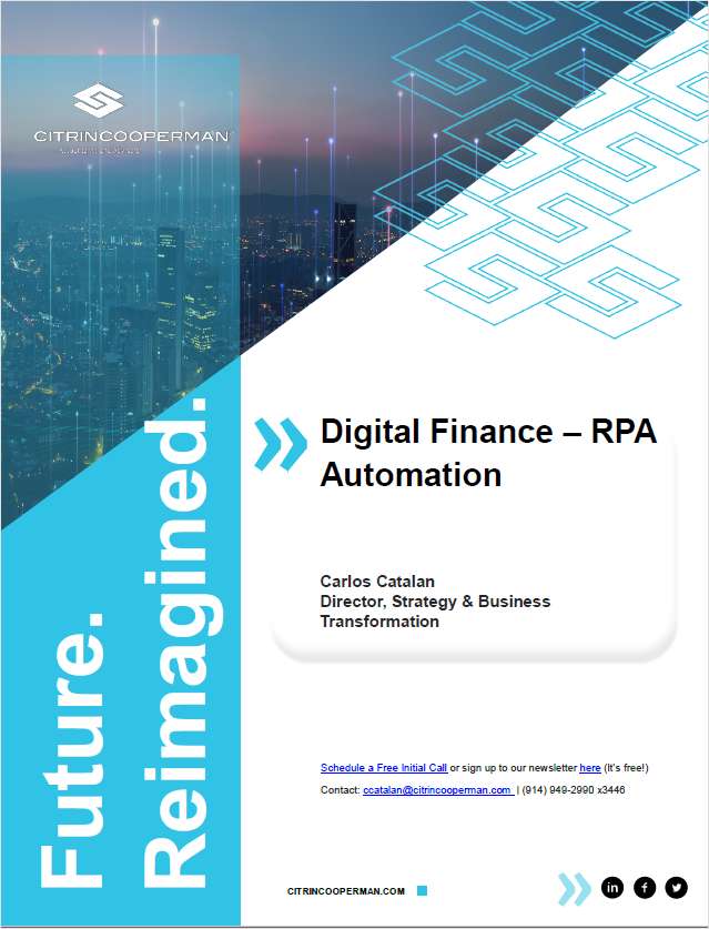 DIGITAL FINANCE  RPA AUTOMATION