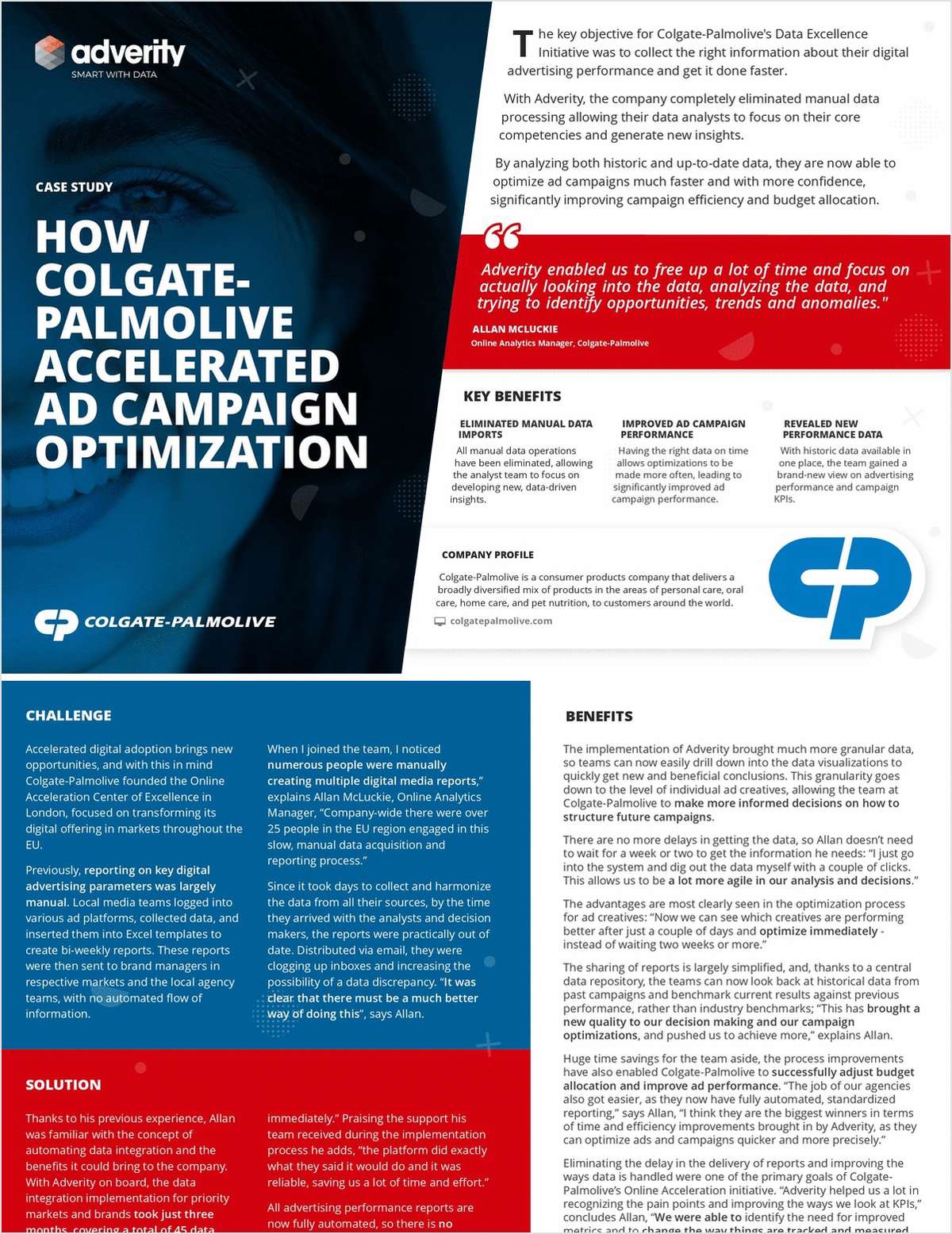 HOW COLGATE-PALMOLIVE ACCELERATED AD CAMPAIGN OPTIMIZATION