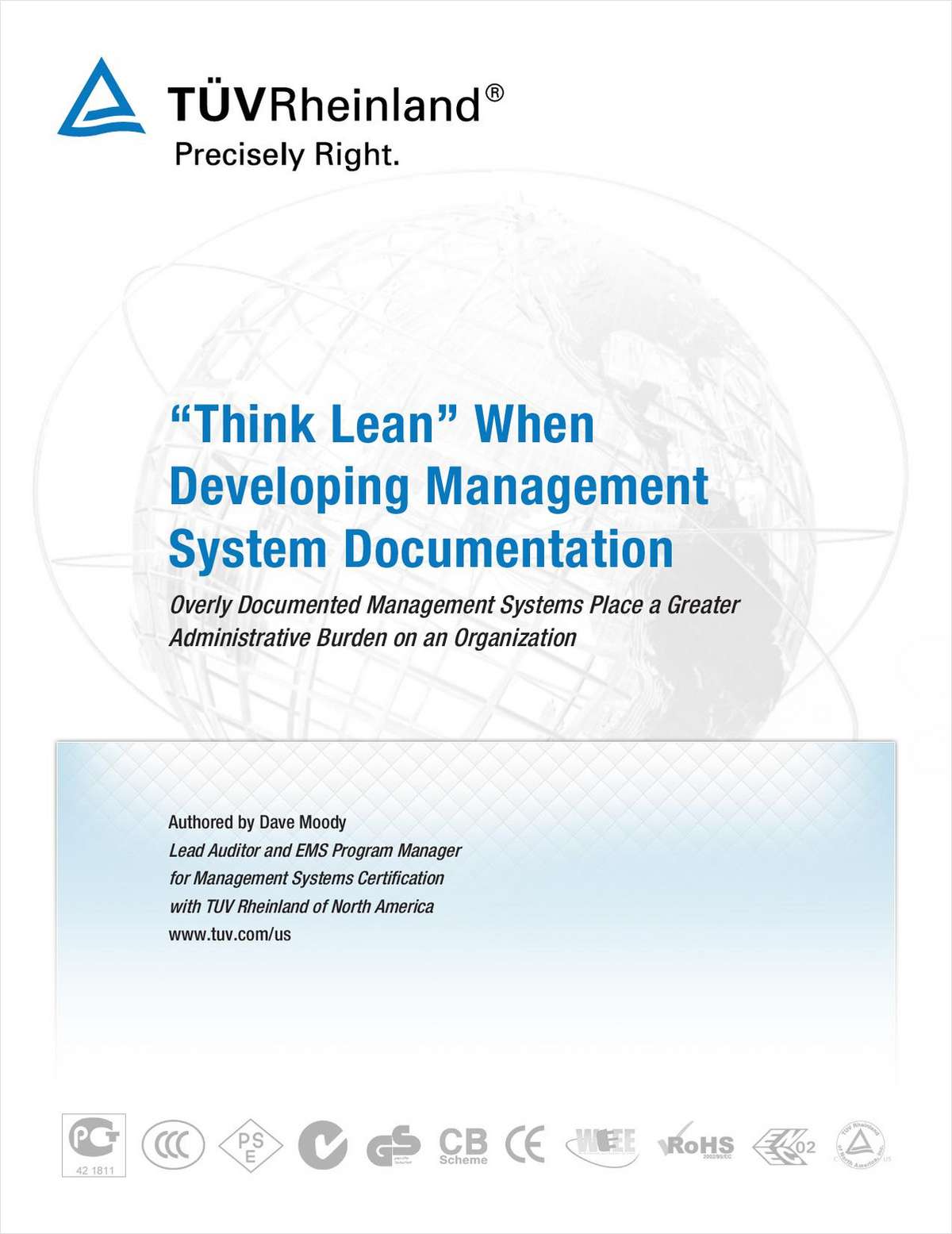 'Think Lean' When Developing Management System Documentation