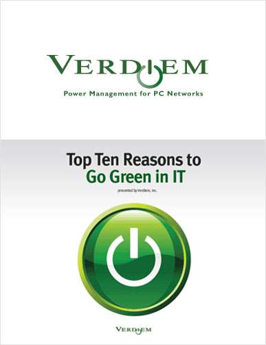 Top 10 Reasons to Go Green in IT