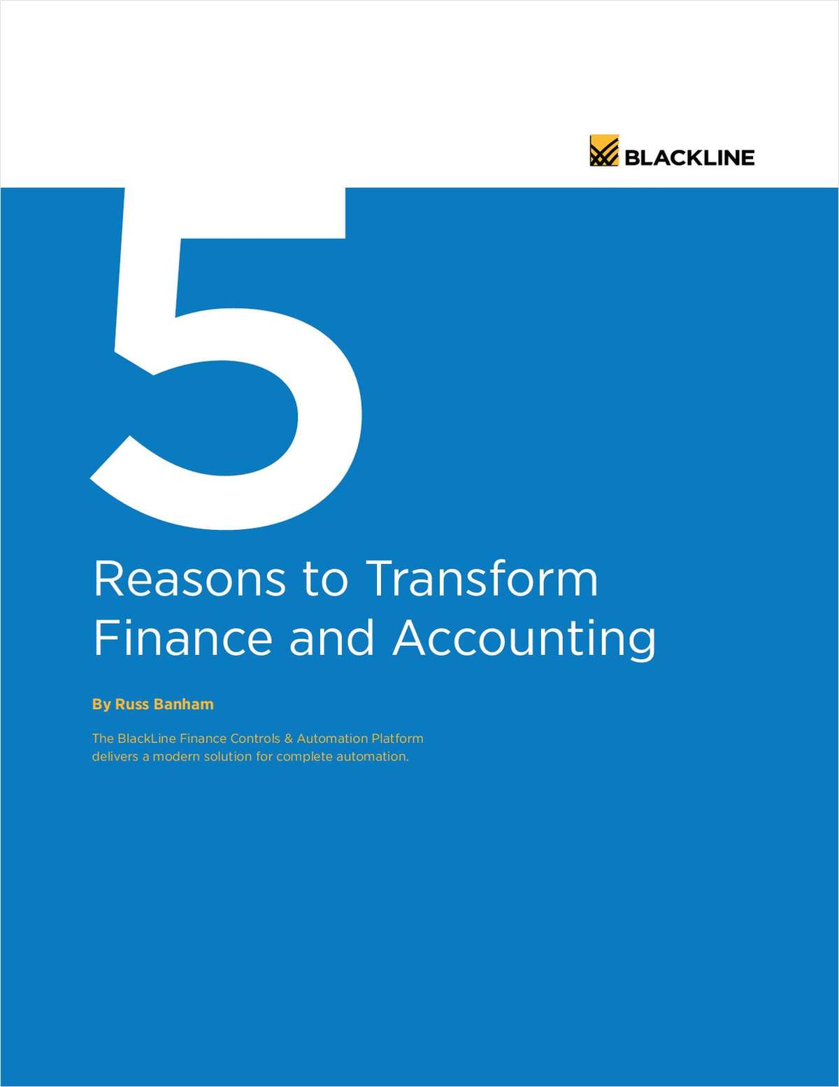 5 Reasons to Transform Finance and Accounting