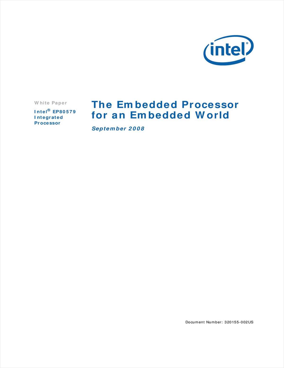 The Embedded Processor for an Embedded World