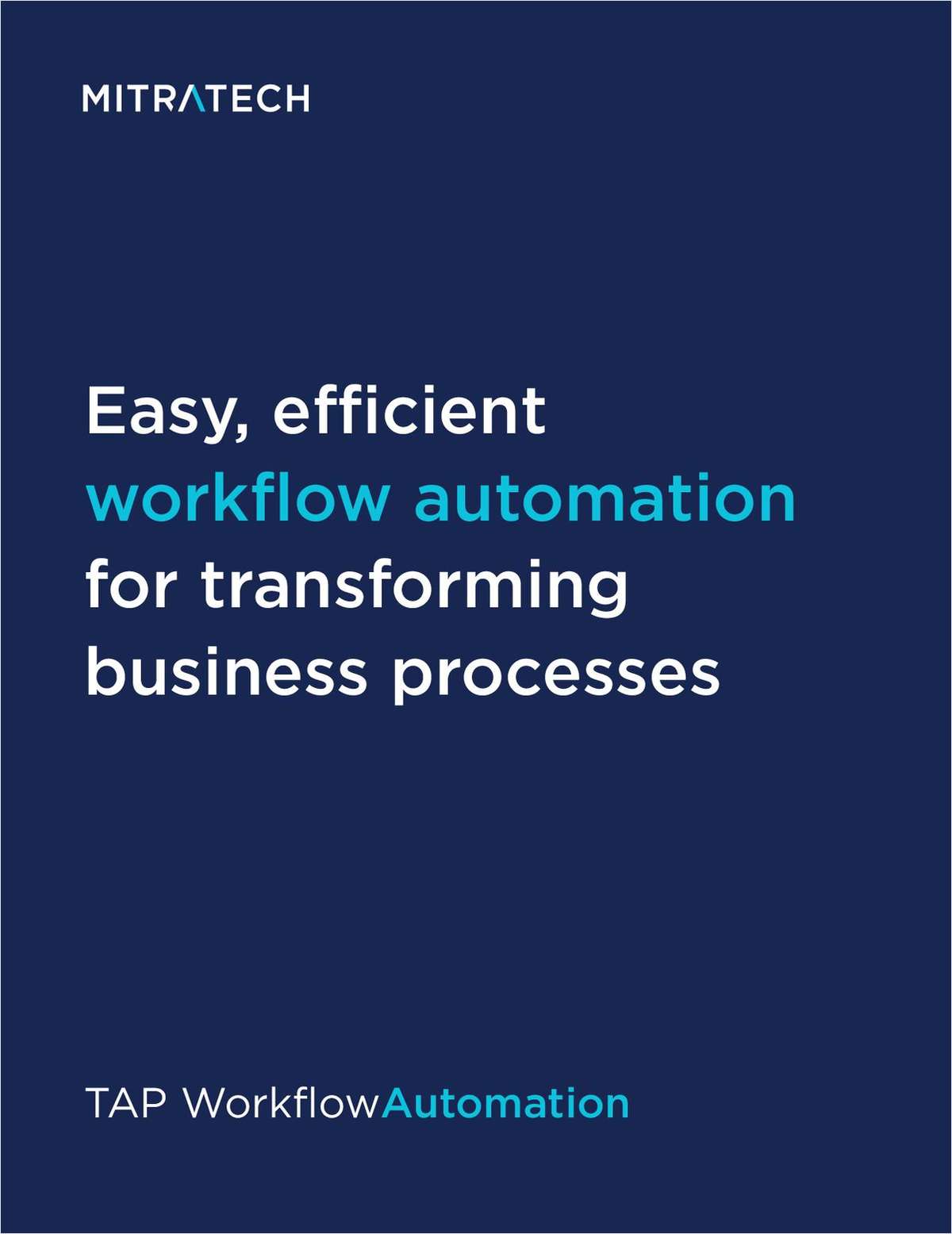 Brochure: TAP Workflow Automation