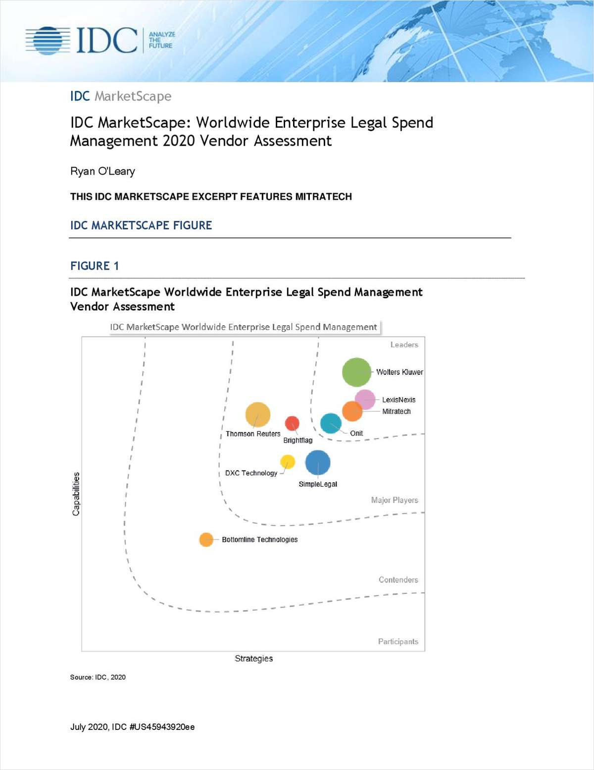 IDC MarketScape: Worldwide Legal Spend Management 2020 Vendor Assessment