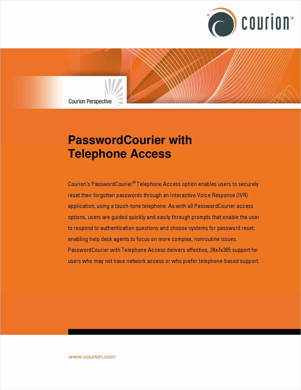 PasswordCourier with Telephone Access