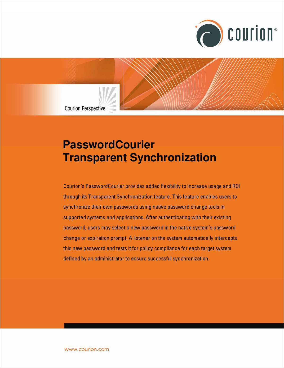 PasswordCourier Transparent Synchronization