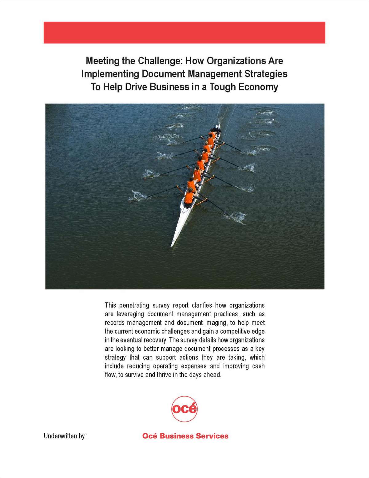 How Organizations are Implementing Document Management Strategies to Help Drive Business in a Tough Economy