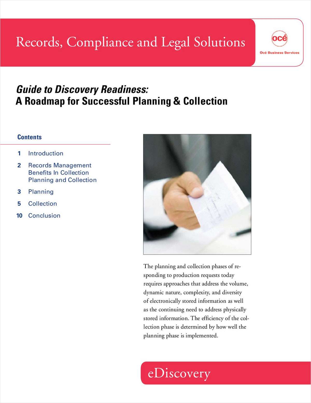 Discovery Readiness: A Roadmap for Successful Planning and Collection