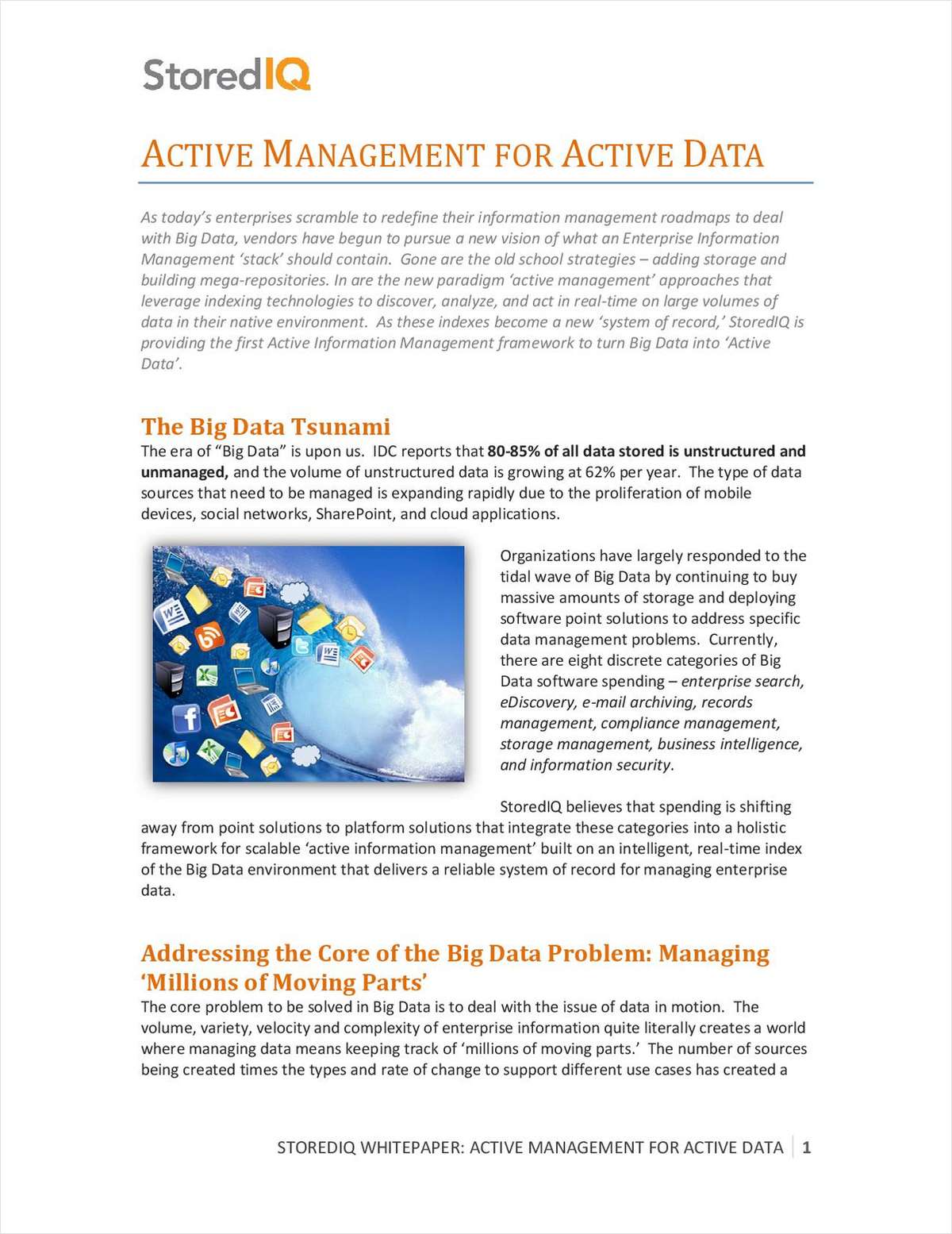 Active Management for Active Data