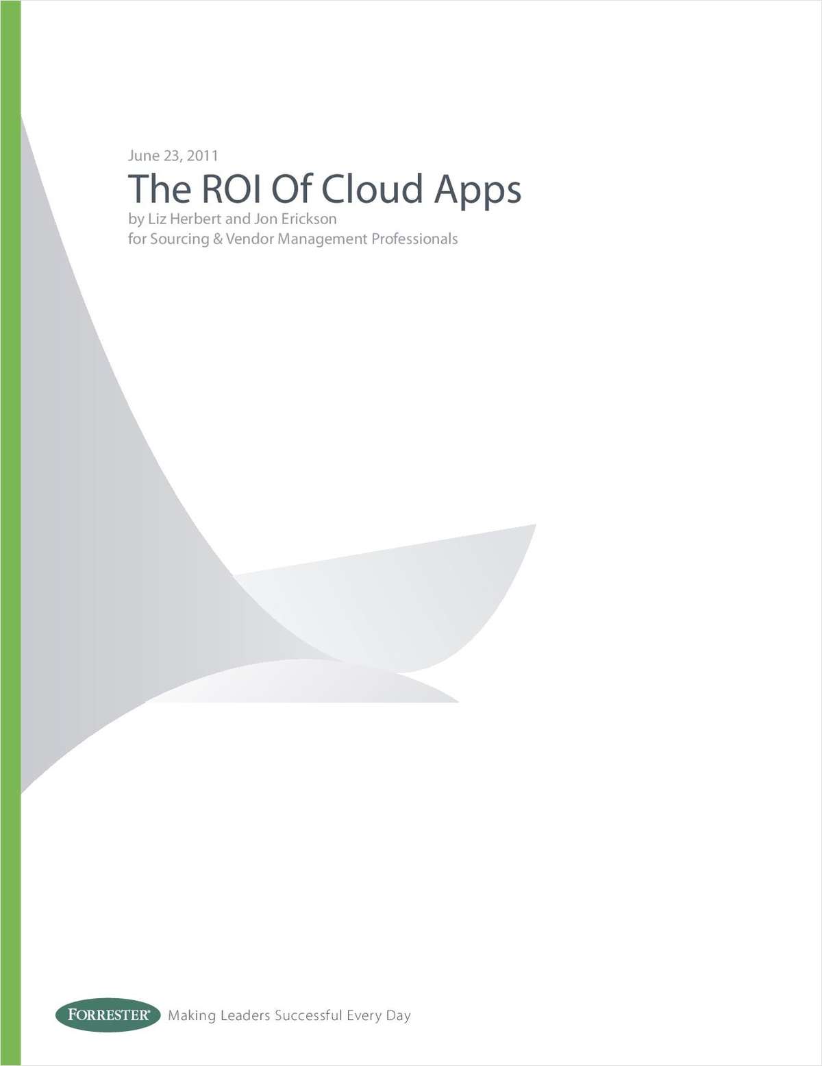 The ROI of Cloud Apps