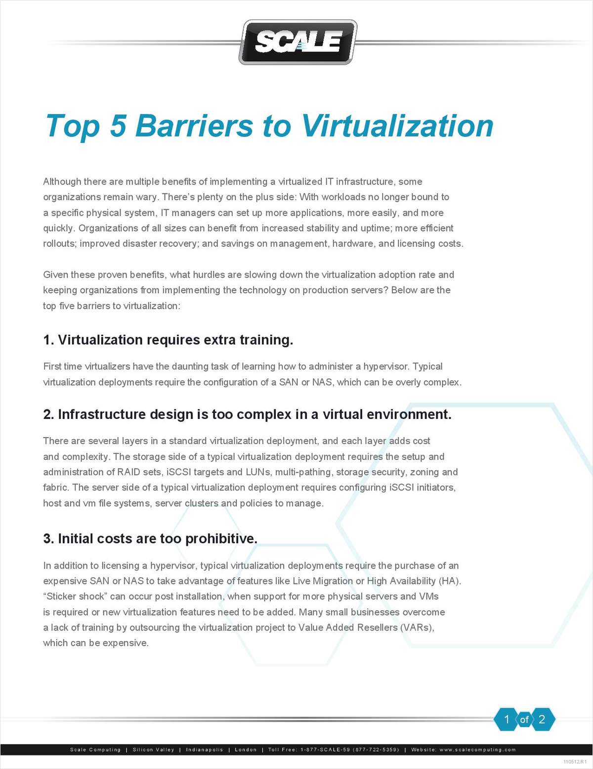 The Top 5 Barriers to Virtualization