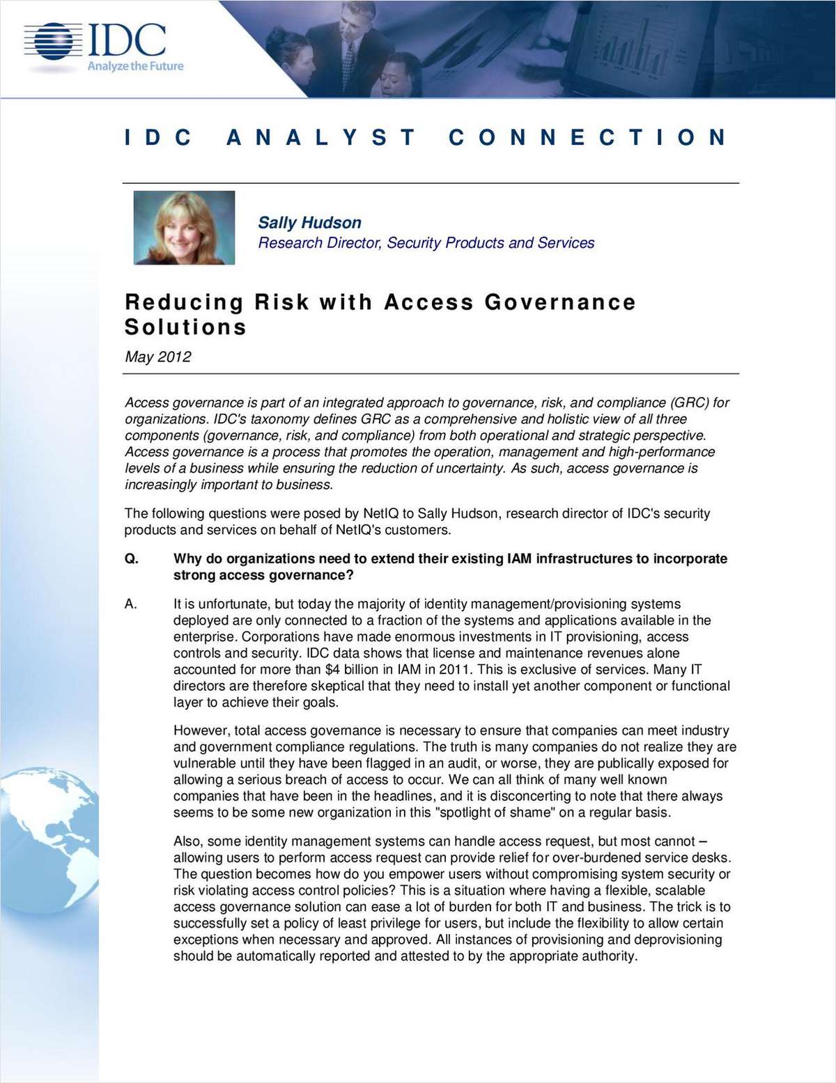 Reducing Risk with Access Governance Solutions