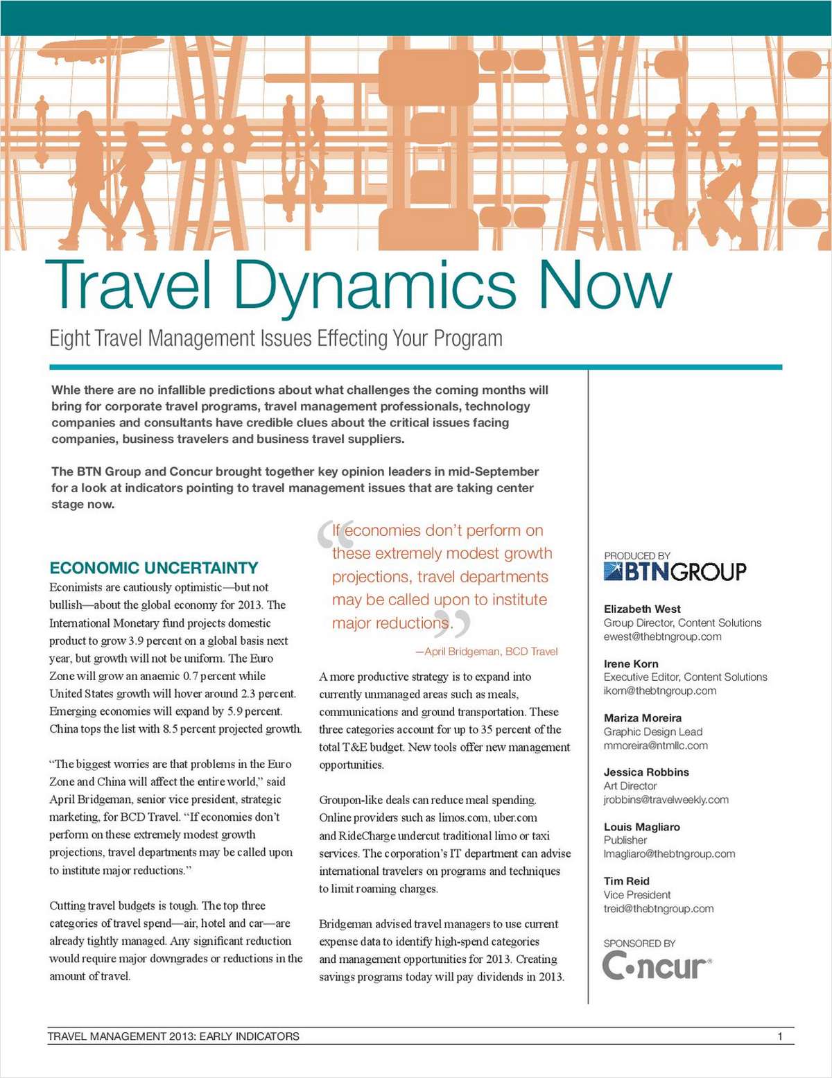 Travel Dynamics Now - Eight Travel Management Issues Effecting Your Program