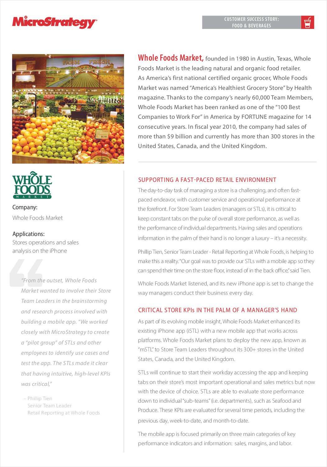 Mobile Success Story: Whole Foods Market