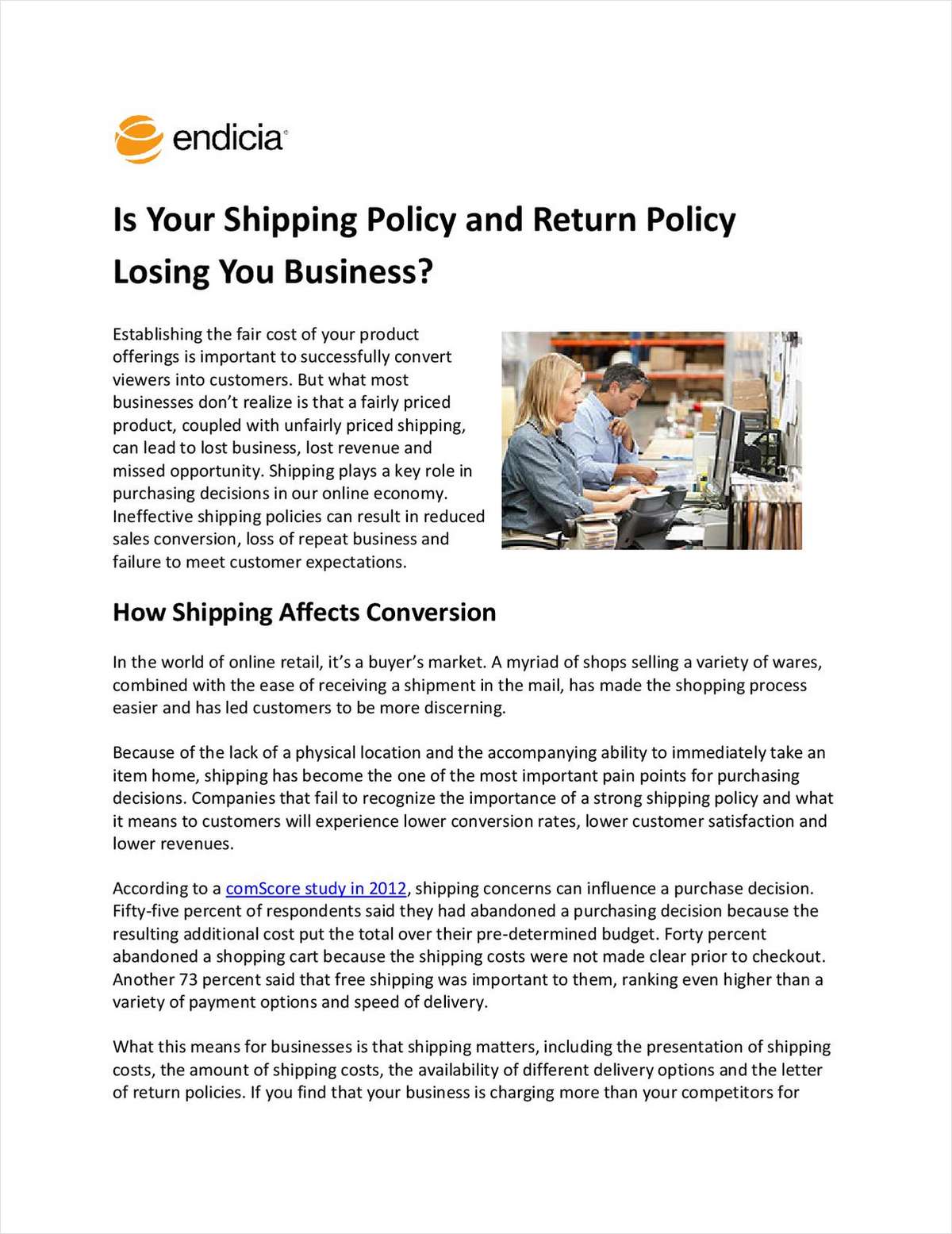 Is Your Shipping and Return Policy Losing You Business?