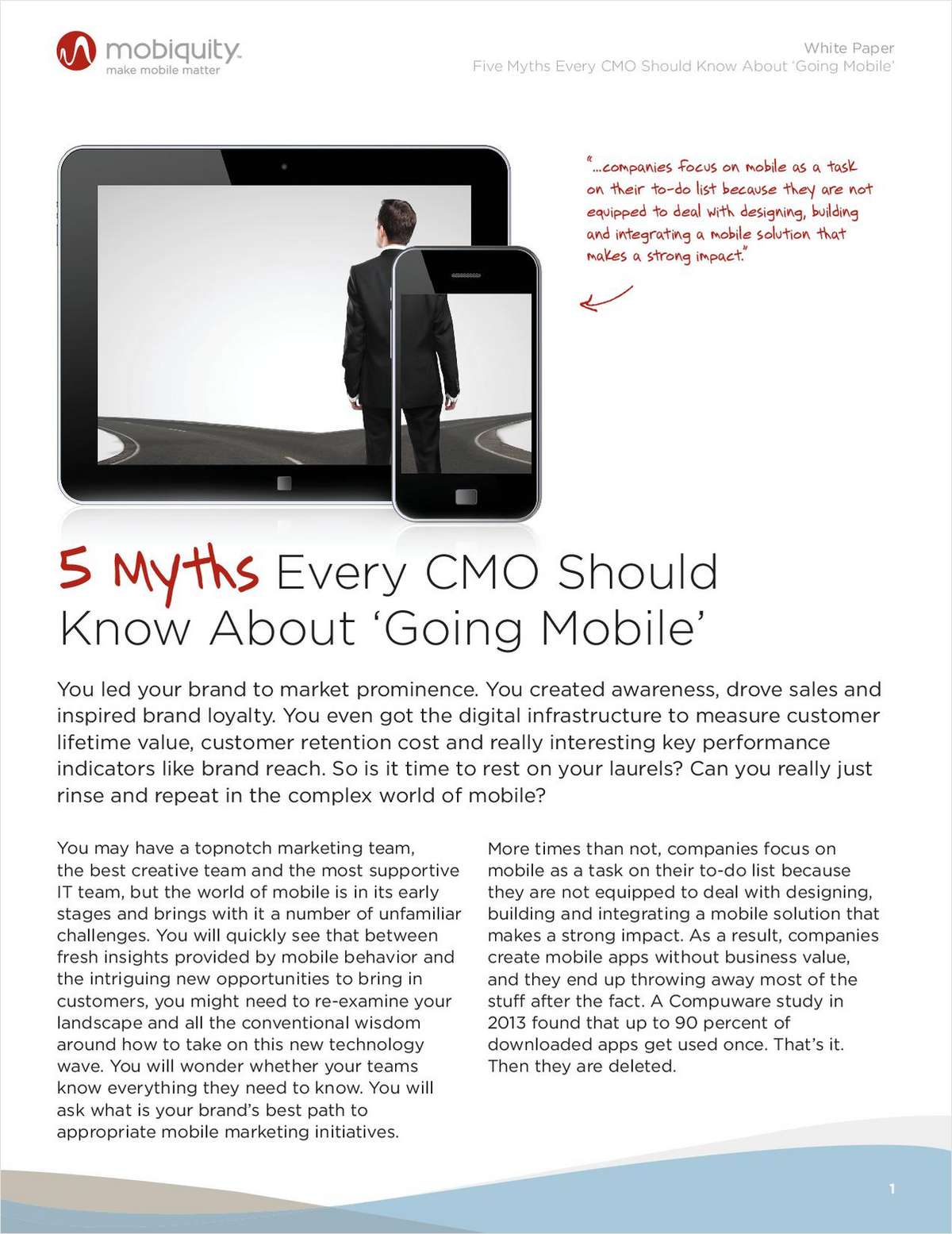 Five Lies Every CMO Should Know About Going Mobile