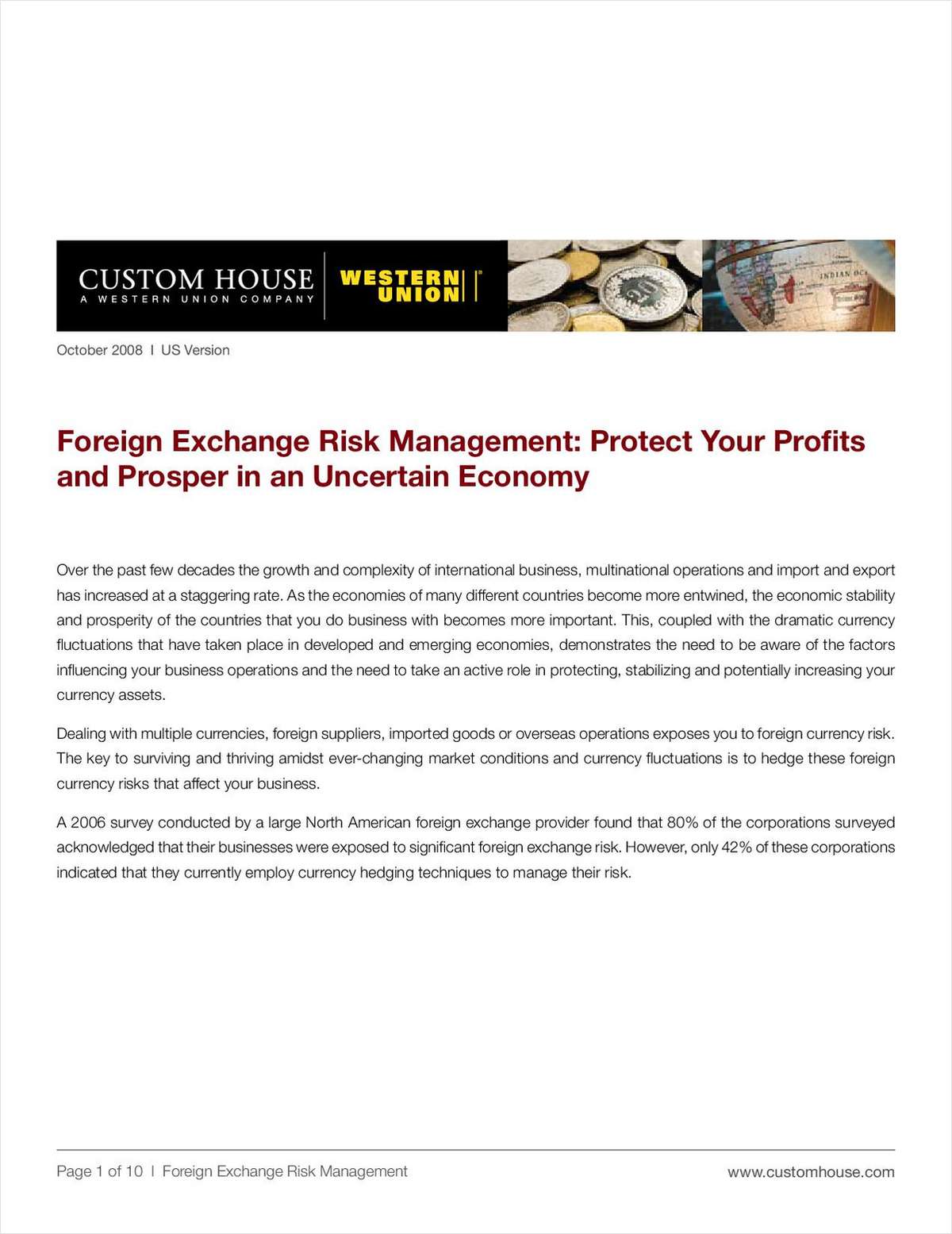 Hedge Your Currency Risks – Foreign Exchange Risk Management
