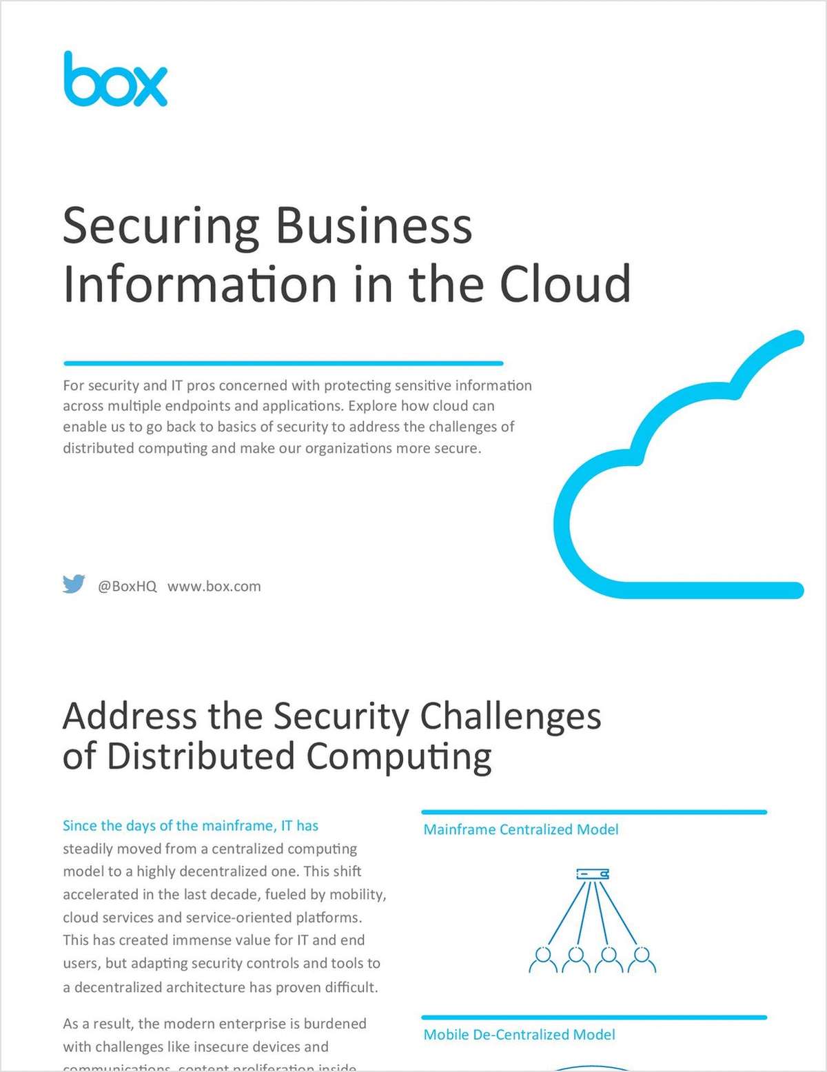 Securing Business Information in the Cloud