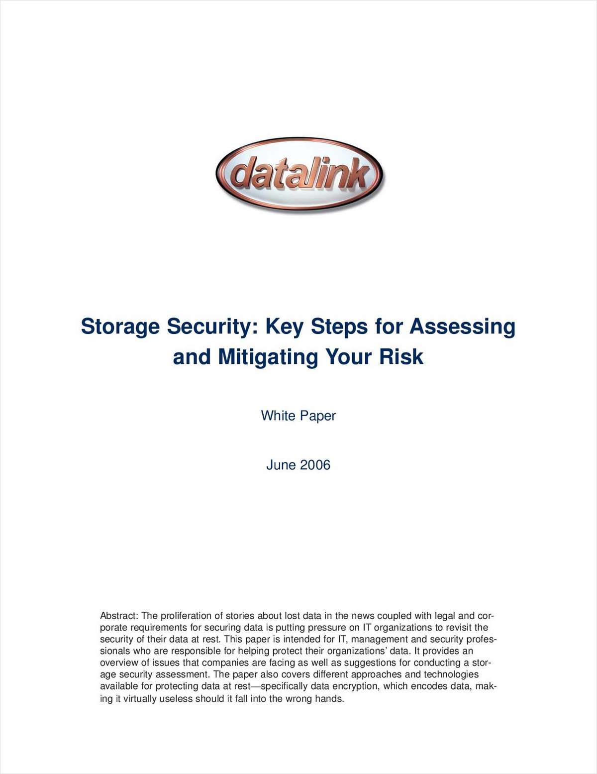 Storage Security: Key Steps for Assessing and Mitigating Your Risk