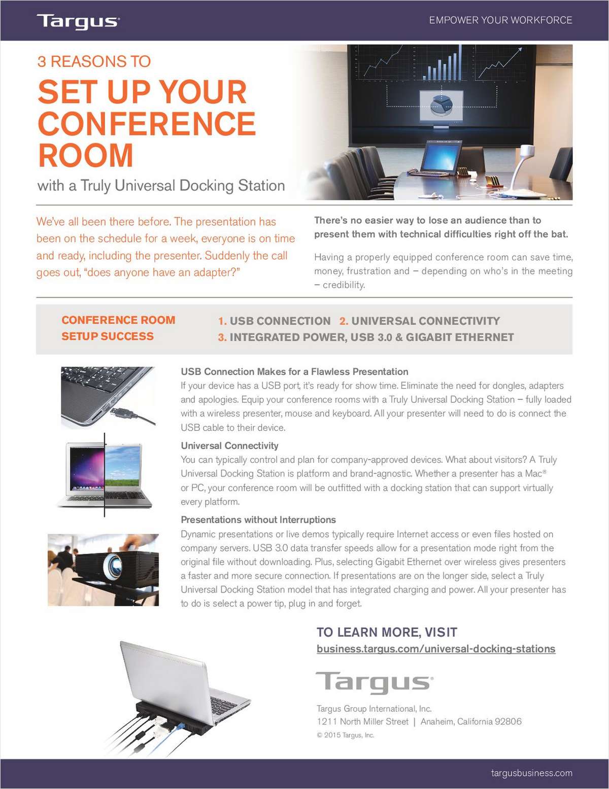 3 Reasons to Set Up Your Conference Room With a Truly Universal Docking Station