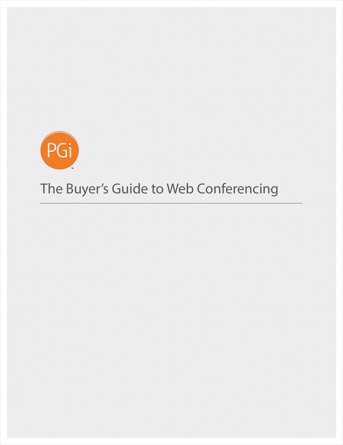 Web Conferencing Buyer's Guide